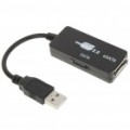 USB 2.0 para SATA/ESATA adaptador Dongle com cabos