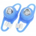 Multicoloridos 2-modo agarrado Bicycle Lights - Blue (par / 2 x CR2032)