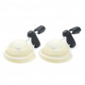 2-Modo branco LED Bicycle Lights (par / 2 x CR2032)