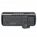 2.4 GHz 103-chave Wireless teclado + 500/1000/1600DPI Mouse óptico conjunto - preto (2 x AAA + 1 x AA)