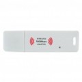 2.4 GHz 802.11 b/g 54Mbps WiFi WLAN adaptador de rede USB - branco