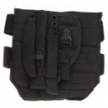 Oxford tecido pistola coldre c / Pad de cintura para War Game - preto