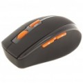 MC Saite 2.4 GHz sem fio 500/1000DPI Mouse óptico c / receptor - laranja + preto (2 x AAA)