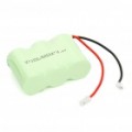 3.6 v recarregável 2/3 AA 700mAh bateria de NI-MH Pack