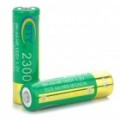 HEC recarregável 1, 2V 2300mAh baterias de Ni-MH AA (par)