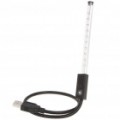 USB Powered flexível pescoço 3-modo 10-LED luz noite luz branca