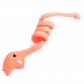 Flexível Cartoon elefante estilo fio cabo Cable Tie Twister Organizador - rosa claro