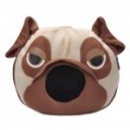 Bonito Pug Dog cabeça estilo CD saco de armazenamento - Brown (detém 24-CD)