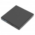 Slim portátil USB 2.0 DVD-ROM/CD-ROM unidade óptica externa - preto