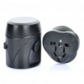 Viagens Universal Plug adaptador com adaptador USB - preto