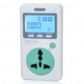 Plug-in adaptador de medidor de quilowatt / com Monitor de consumo de energia (3-Flat-Pin Plug)