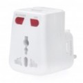 Adaptador de energia universal do mundo viagem c / porta de alimentação USB / UE / nos / UK Plugs - branco (AC 100 ~ 250V)