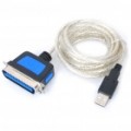 USB macho para cabo de impressora paralelo masculino do IEEE 1284 (1.8M)