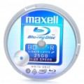 Genuíno MAXELL BD-R gravável 25 GB 4 X velocidade gravação-uma vez Blu-Ray Disc (conjunto de 10 peças)