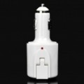 Universal Home uso/carro isqueiro Power Adapter carregador com 7 adaptadores - branco