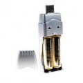 Carregador de pilhas AA/AAA USB