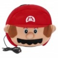 Bonito Mario Style USB pelúcia mão mais quente Mouse Pad tapete - vermelho