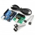 Compatível com o Arduino Uno 2011 ATmega328P-PU + 2 em 1 Download placa com cabo USB