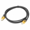 USB 2.0 alta velocidade cabo de impressora - amarelo + preto (150 cm)