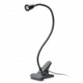 USB Powered pescoço flexível LED branco luz com braçadeira