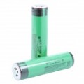 Genuíno Panasonic 18650 3100mAh bateria recarregável com placa de proteção contra - verde (par)