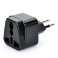3 Pinos AU / nos / Reino Unido / UE a Brasil Travel Power Plug adaptador - Black