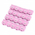 3.5 mm Jack soquete áudio estéreo conectores - Pink (20-Pack)