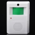 Sem fio IR Motion Sensor eletrônico bem-vindo convidado saudando Doorbell - White (3 x AAA)