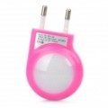 Adaptador de energia CA com 2-LED luz branca & porta USB - rosa profundo (AC 100 ~ 240V / 2-Round-Pin Plug)