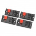 DIY bloco Terminal WP2-3 - preto + vermelho (Pack de 4 peças)