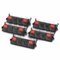 DIY bloco Terminal Tarefa4-2B - preto + vermelho (Pack 5 peças)