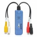 1-Canal USB Video Grabber Capturar adaptador - azul (PAL / NTSC)