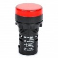AD16-22D/S 22 mm luz lâmpada LED sinal indicador - vermelho + preto