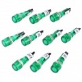 XD10-1 10 mm sinal luz lâmpada - verde (C.C. 24V / 10-peça Pack)