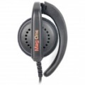 Verdadeira Motorola PMLN4443A Walkie Talkie-gancho auricular c / microfone - preto (2.5 / 3.5 mm-Plug)