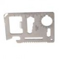 Cartão de ferramenta multi-funcional de aço inoxidável 11-em-1 (2-Pack)