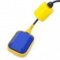 Flutuar Switch controlador de nível de água de fluido líquido Sensor - amarelo + azul