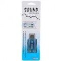 USB Sound Card Dongle com Virtual 5.1 efeito Surround