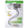 Flexível USB Powered 16-LED luminoso do teclado