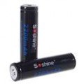 Baterias de lítio 2200mAh 18650 3.7 v Soshine com Case - preto (Pack de 2-Battry)