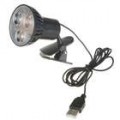 USB Powered 3-LED luz branca brilhante com Clip