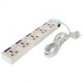 5-Tomada elétrica AC Power Bar Strip Splitter com Switch (250V)