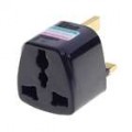 Universal UK viagem AC Power Adapter Plug (preto/cinza)