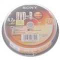 Verdadeira Sony DVD-R 16 X 4,7 GB 120 Min DVD gravável (eixo de disco de 10)