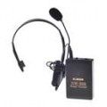 Transmissor FM sem fio + receptor definido c / Mini Clip microfone + fone de ouvido