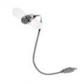 USB Powered Fan com luz azul LED & pescoço flexível de resfriamento