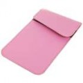 Telefone celular sinal Shield/bloco Soft couro Pouch - Pink