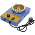 250W temperatura controlada solda Pot - azul + dourado (220V)