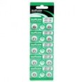 AG3 55V pilhas alcalinas botão célula (10 conjunto de Pack/2-Pack)