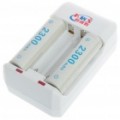 Carregador de pilhas AA/AAA + 2 x 1, 2V recarregável KWS-148 baterias de Ni-MH AA 2300mAh